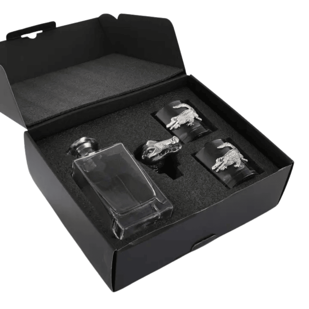 Alligator Decanter Set with Glasses - Image 2