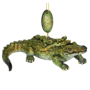 Gator w/Babies Ornament