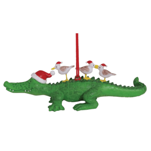 Gator with 3 Birds