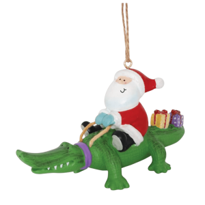Santa Riding on Gator